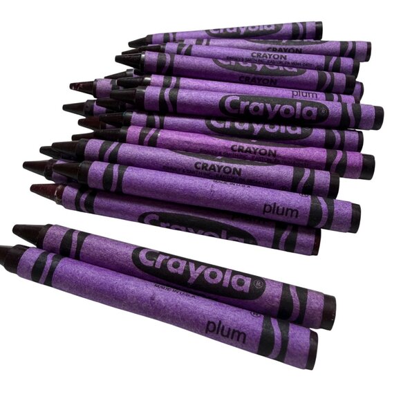 Crayola Other - Vintage Hard to Find Crayola Plum Crayons Lot Of 24 Collectors